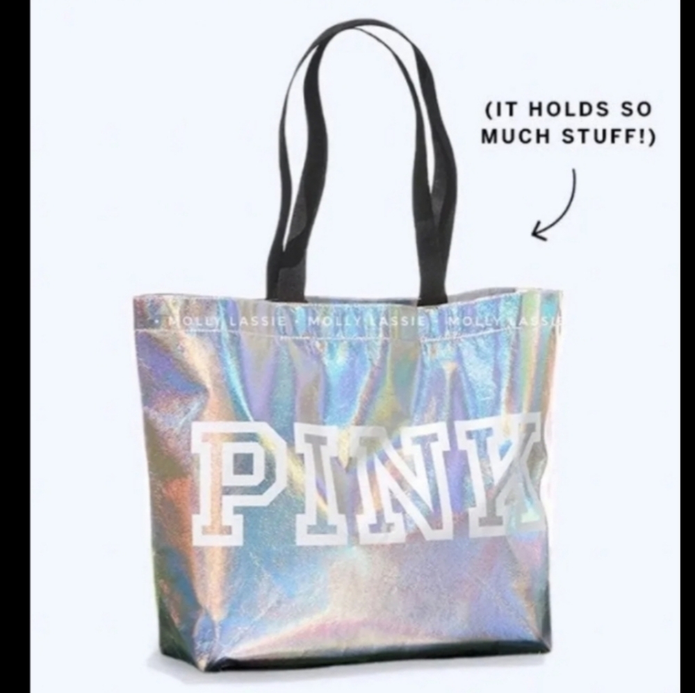 Pink Vs bundle 2 totes Reusable